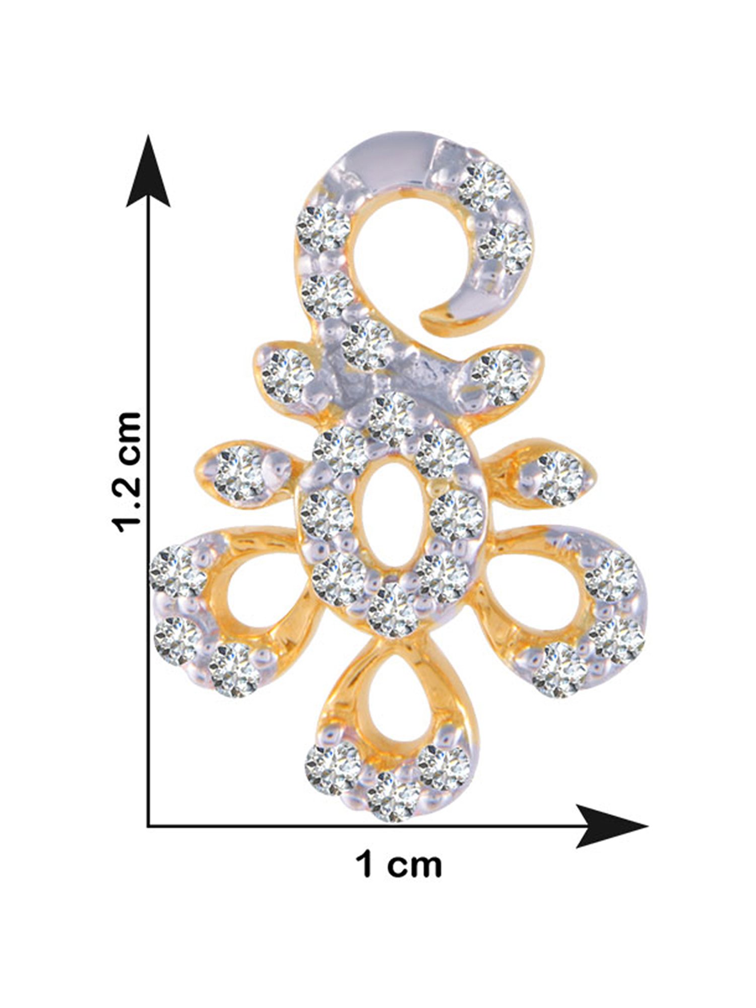 P.C. Chandra Jewellers 18 kt Gold & Diamond Earrings