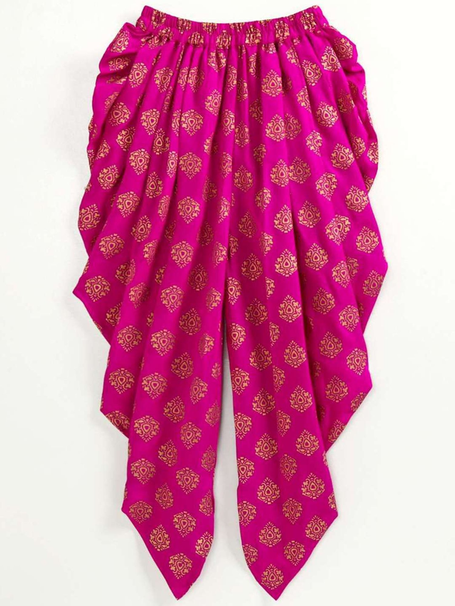 TWISHA Kids Black & Purple Embroidered Top Set