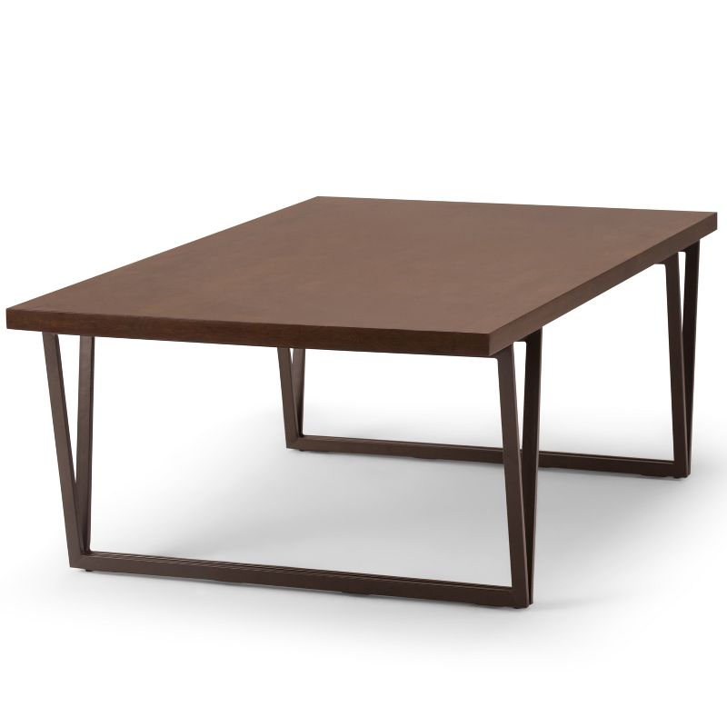 50" Travis Solid Wood Coffee Table Natural Aged Brown - WyndenHall