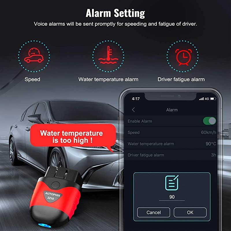 3210 Bluetooth OBD2 Enhanced Car Diagnostic Scanner for iPhone iPad amp Android Fault Code Reader Plus Battery Tester Exclusive App for QualityNewest Generation