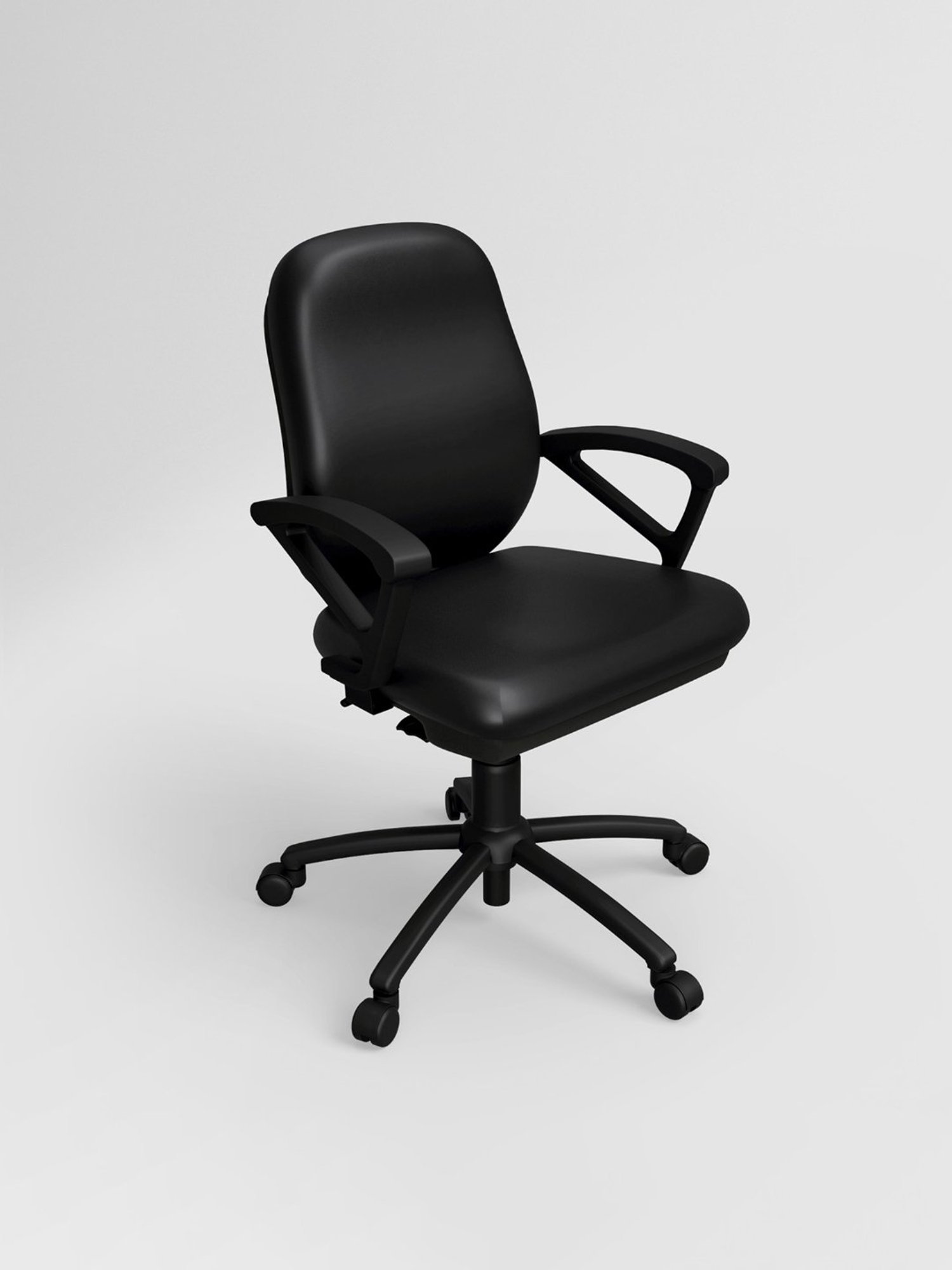 Godrej Interio Virtue Black Mild Steel Leatherette Study Chair