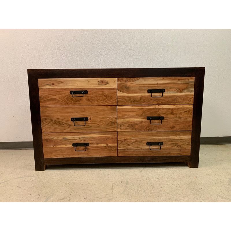 Ajmer 6 Drawer Chest Natural - Timbergirl