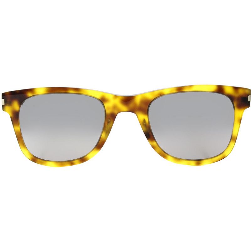 Saint Laurent  004 Unisex Rectangle Sunglasses Blonde Havana 50mm