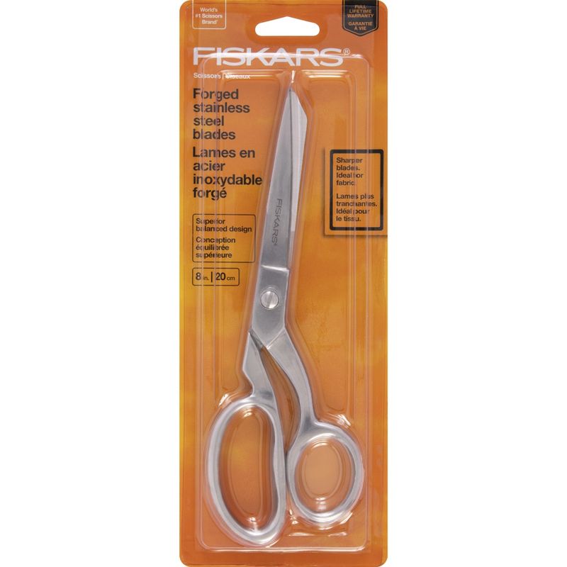 Fiskars Premier Forged RazorEdge Bent Scissors 8"
