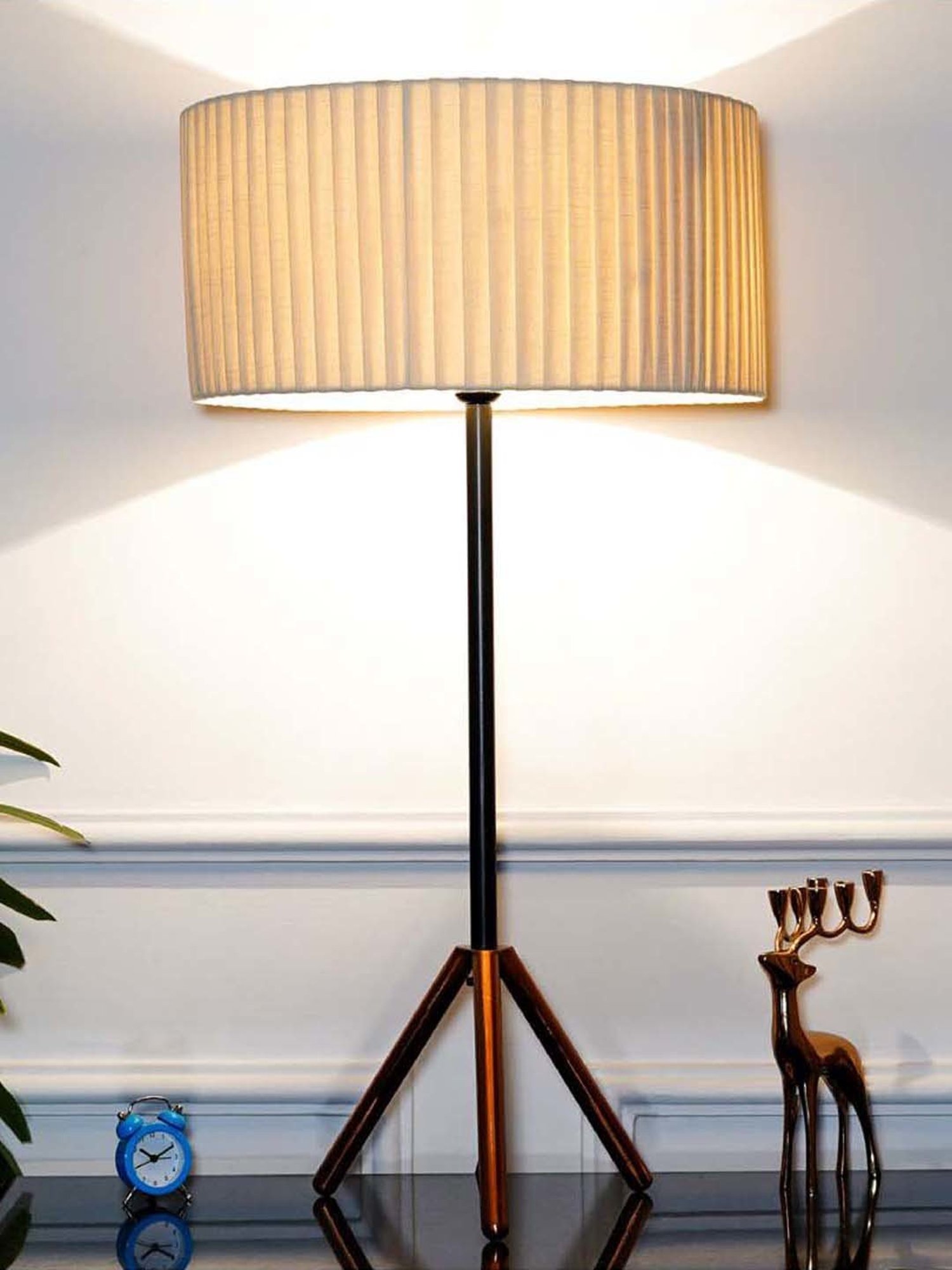 Kapoor E Illuminations Green Study Table Lamp - Set of 1