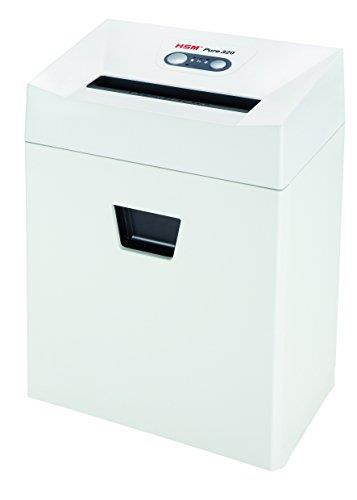 HSM Pure 320c Cross-Cut Shredder; shreds up to 9 sheets; 6.6-gallon capacity