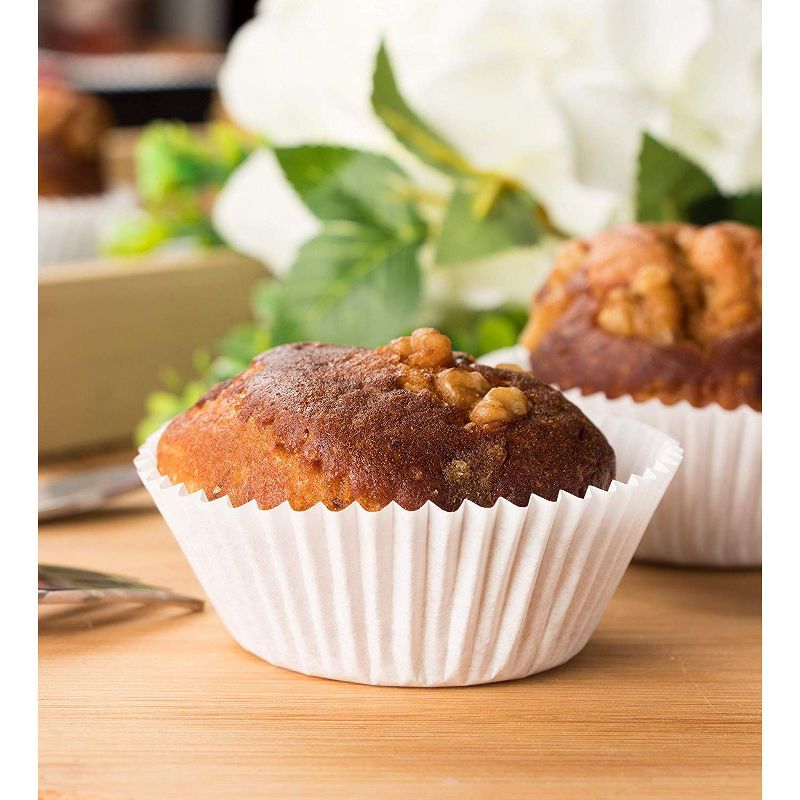 Juvale 1000 Pack White Cupcake Liners, Muffin Wrappers Baking Cups (2 x 1 in)