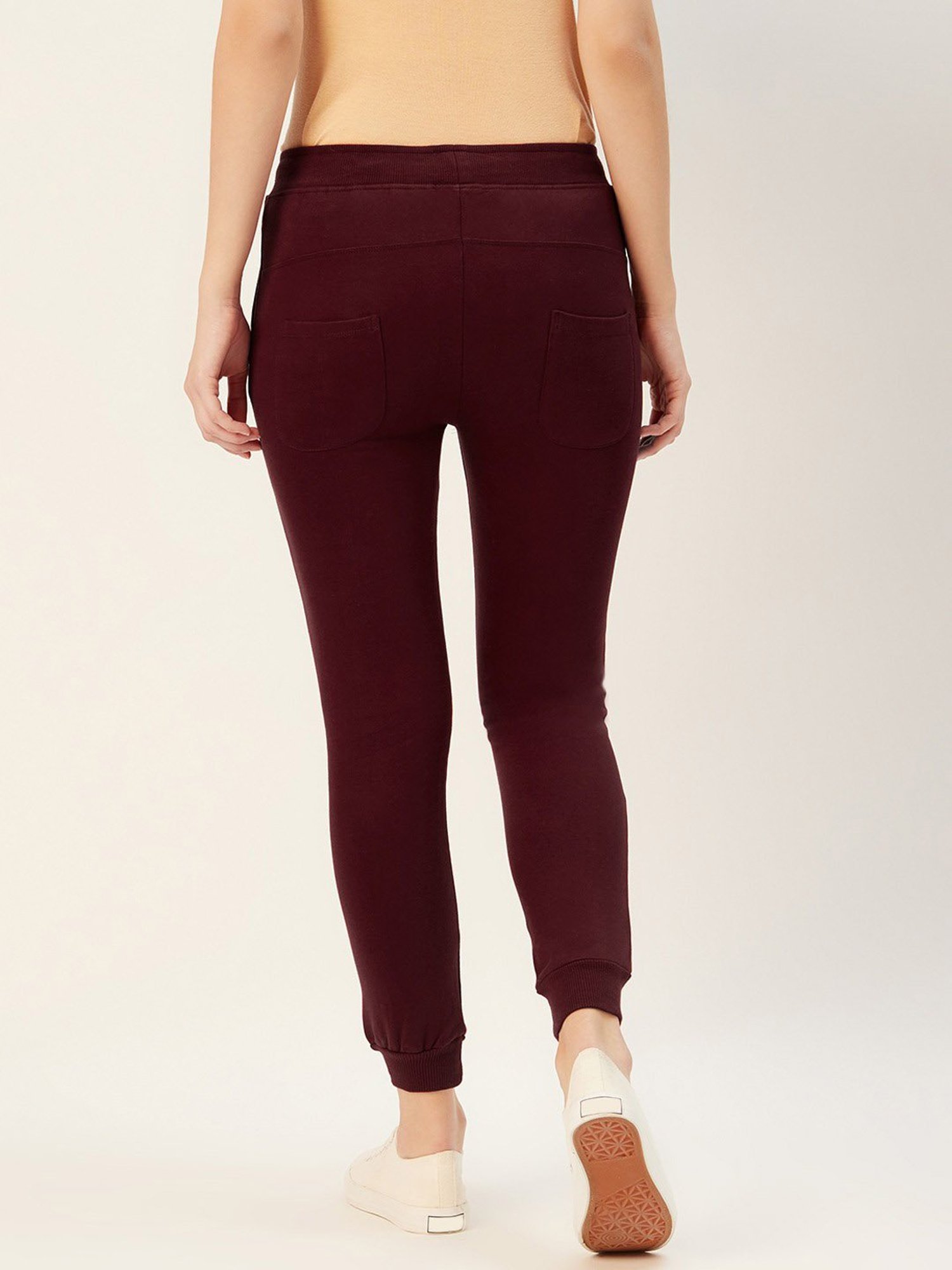 Sera Maroon Regular Fit Joggers
