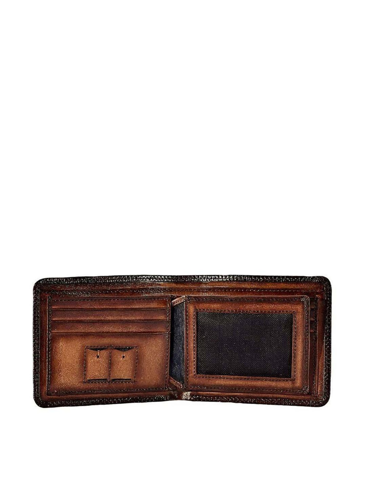 Eske Rory Tan Casual Leather Bi-Fold Wallet for Men