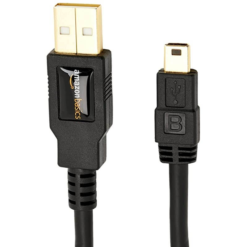 USB 20 Cable AMale to MiniB Cord 6 Feet 18 Meters