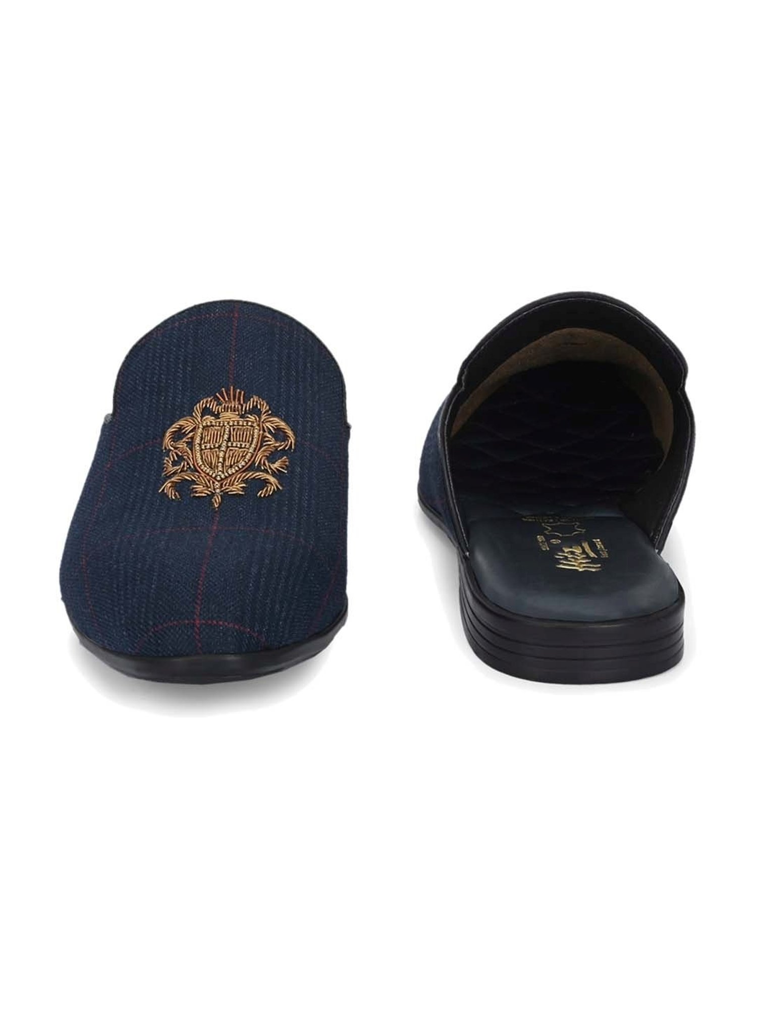 Hitz Men's Blue Mule Shoes