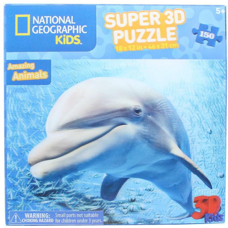 National Geographic National Geographic Kids Dolphin 150 Piece Super 3D Jigsaw Puzzle