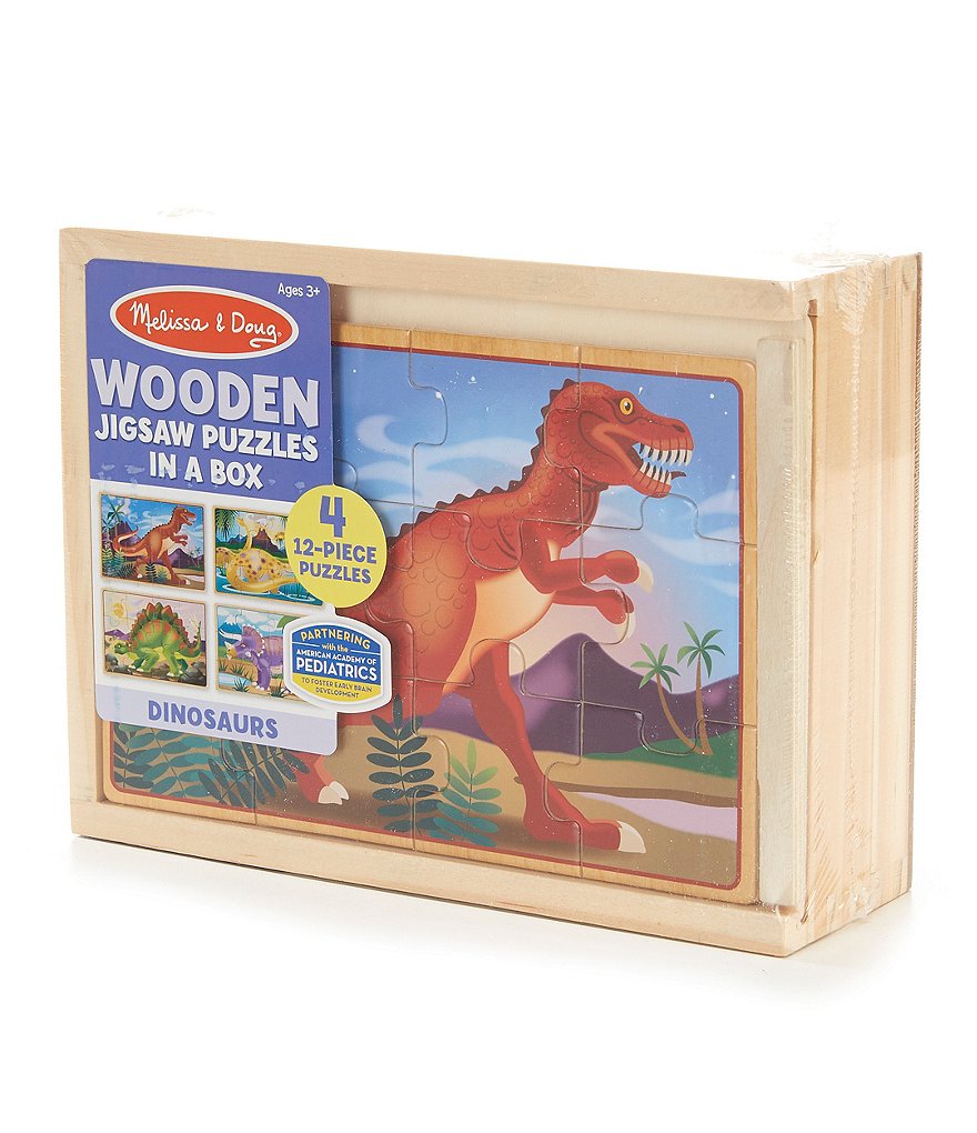 Melissa & Doug Dinosaur Jigsaw Puzzles in a Box