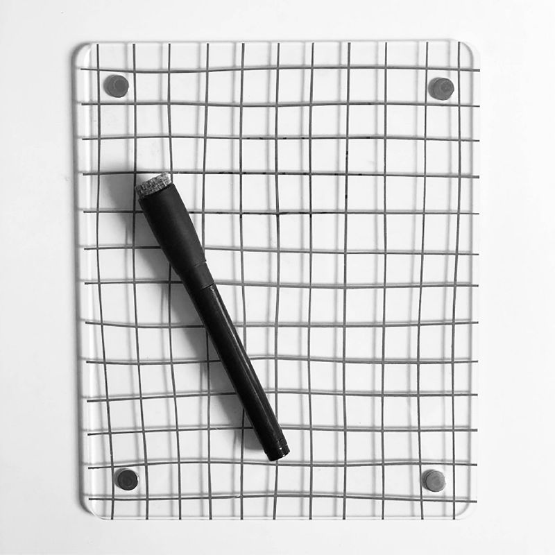 Acrylic Locker Whiteboard 8.5" x 7" - Paper Riot Co