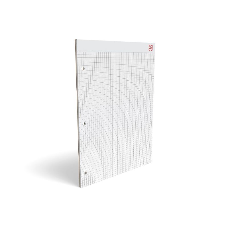 TRU RED Notepads, 8.5" x 11.75", Graph Ruled, White, 50 Sheets/Pad TR57341
