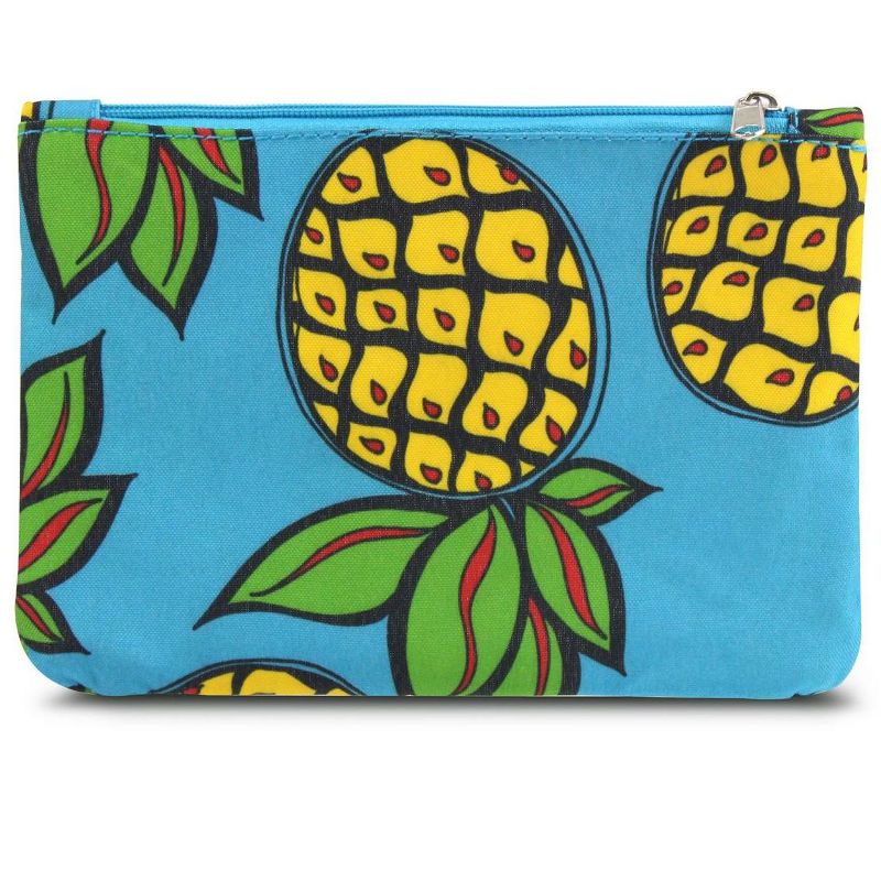 Zodaca Coin Purse Women Zipper Bag Key Wallet Pouch Clutch Key Card Holder - Blue Pineapple