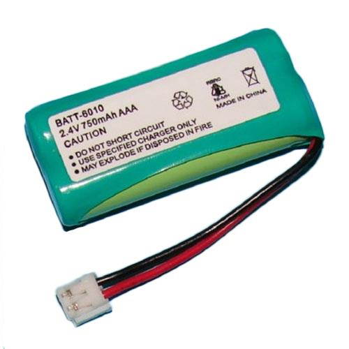 AT&T-Lucent EL52109 Cordless Phone Battery Ni-MH, 2.4 Volt, 750 mAh - Ultra Hi-Capacity - Replacement for G.E. 5-2762/2770 Rechargeable Battery