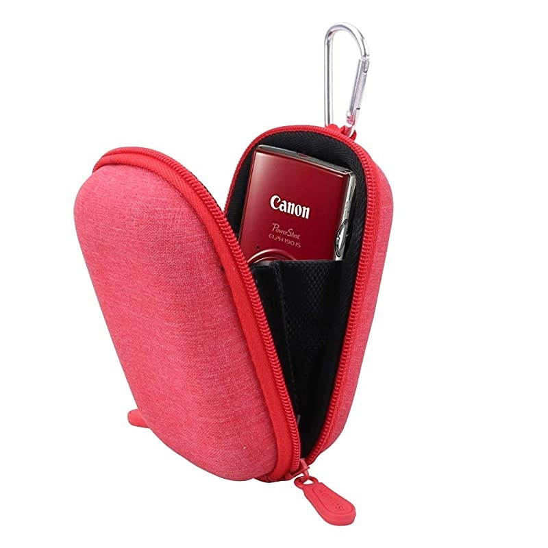 Hard Carrying Case for Canon PowerShot ELPH 180/190 Digital Camera (Carrying case, Red)