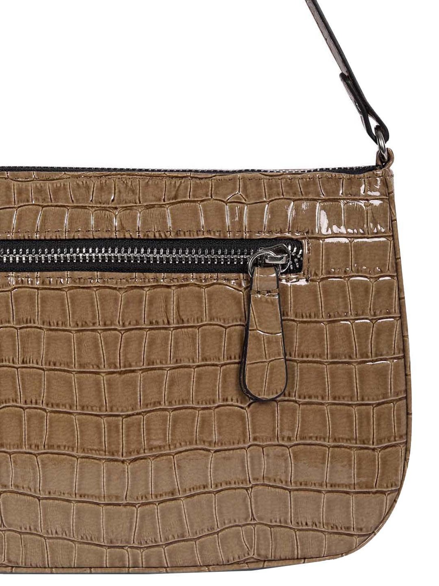 BELWABA Beige Textured Small Shoulder Bag