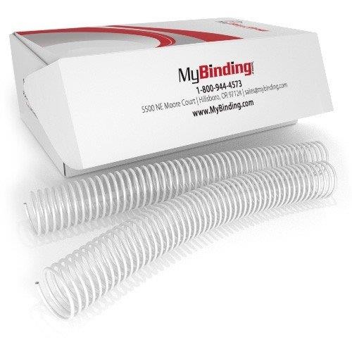 White 4:1 Pitch Spiral Binding Coil - 100pk (32 mm - 280 Sheets)