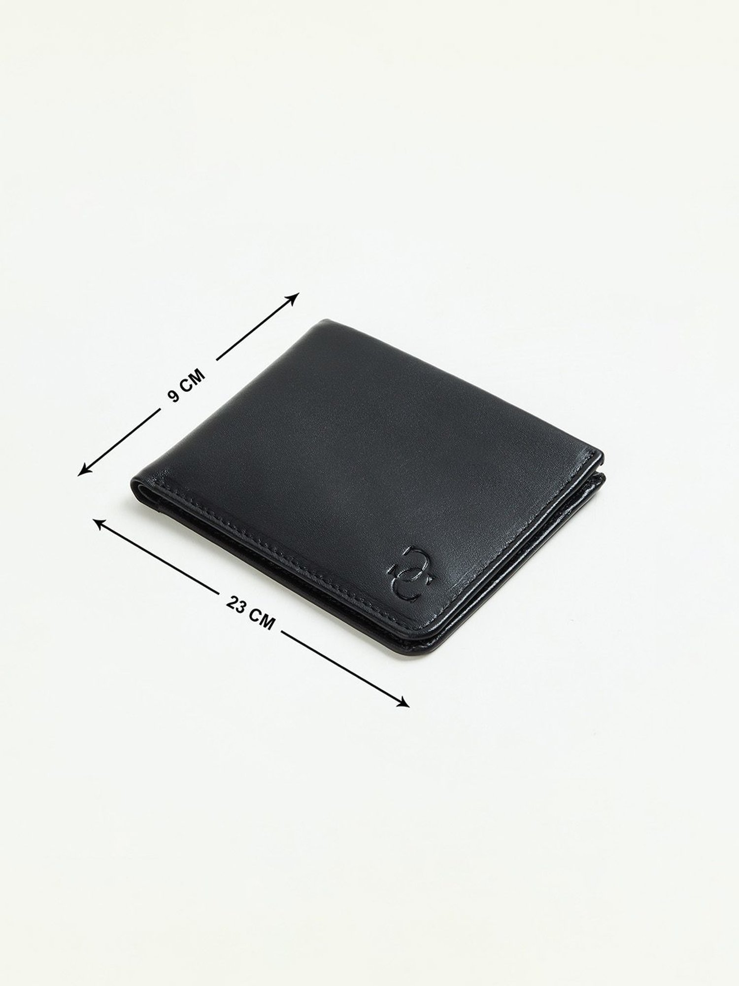 Code by Lifestyle Black Leather Bi-Fold Wallet for Men