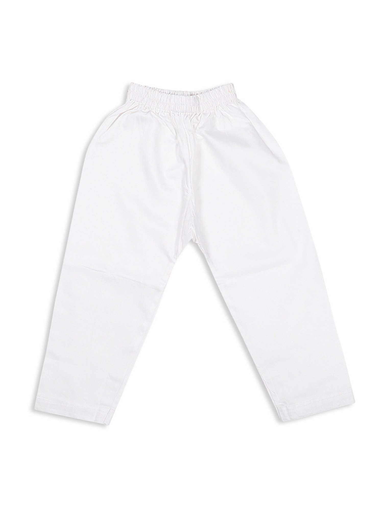 VASTRAMAY SISHU Cyan Blue & White Cotton Self Kurta Set