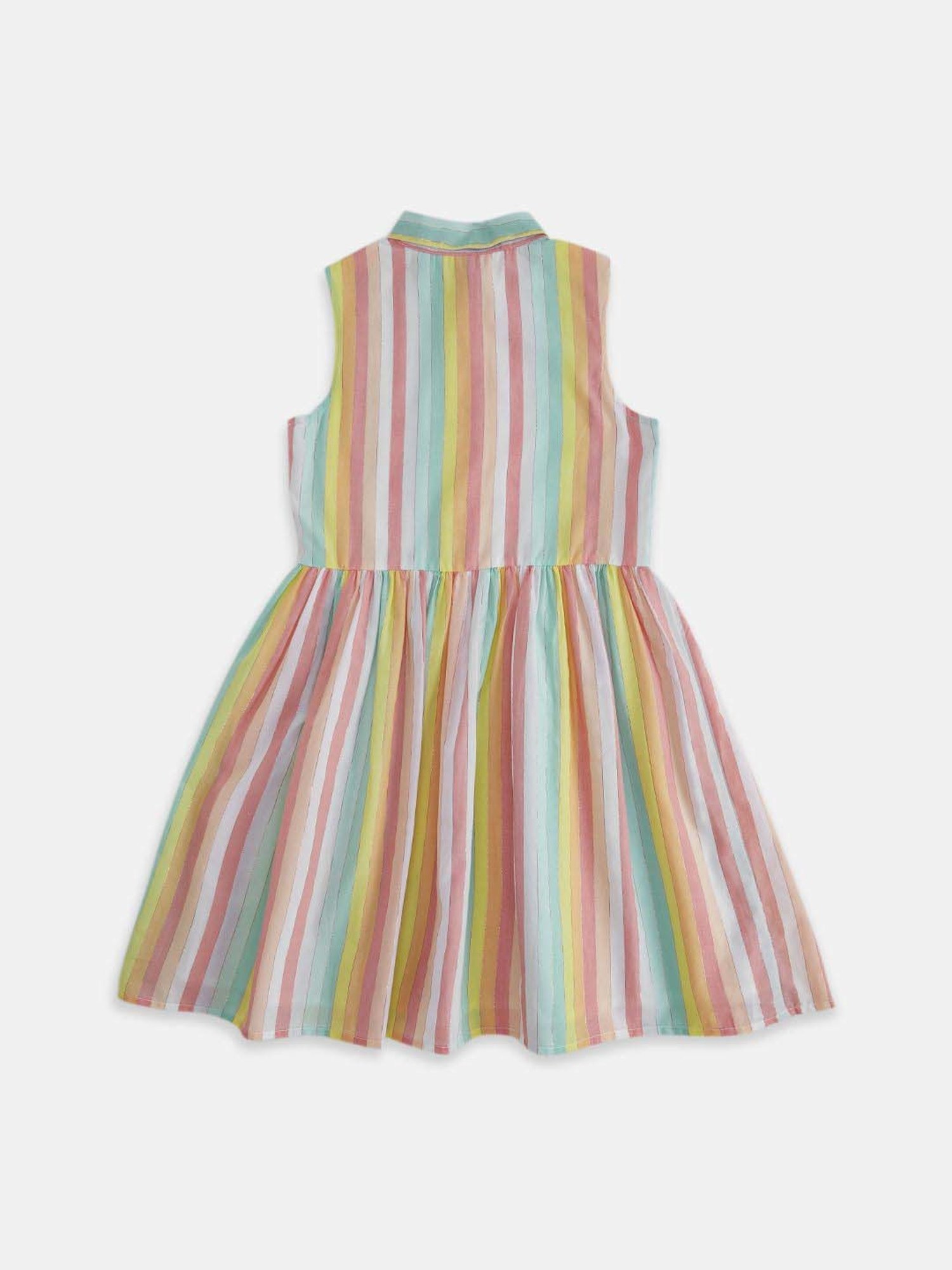 Pantaloons Junior Multicolor Cotton Striped Dress