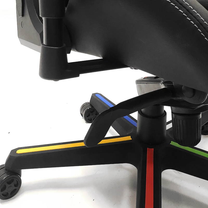 Xpression Gaming Chair Racing Style Adjustable Arms Lay Flat Recline Ergonomic Memory Foam Pillows Lumbar Support