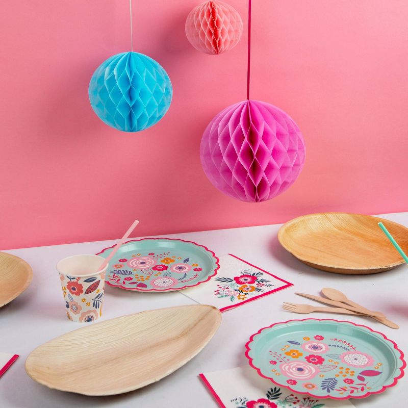 2pk Eco Party Disposable Serve ware Palm Leaf Platter