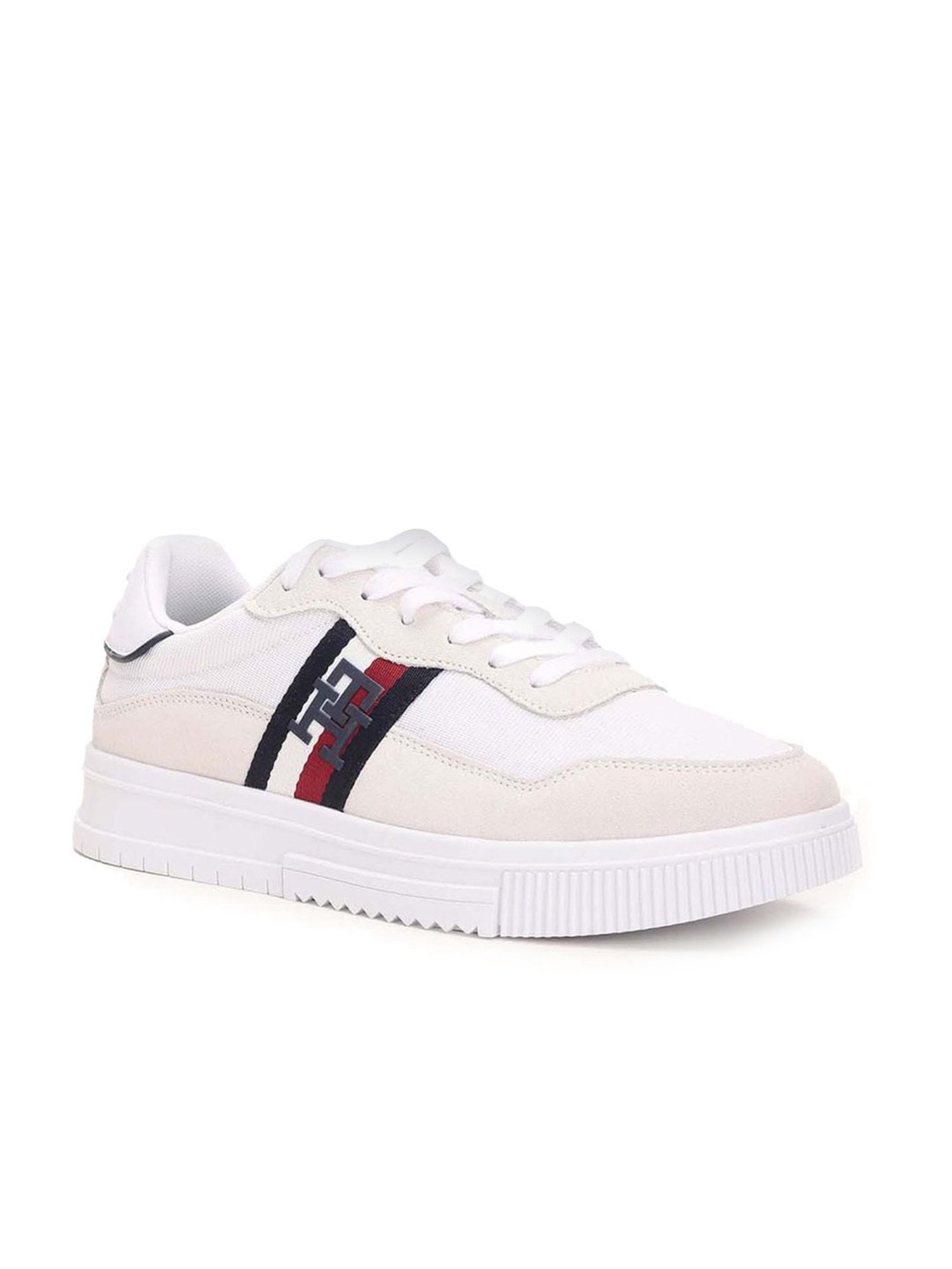 Tommy Hilfiger Men's White Casual Sneakers