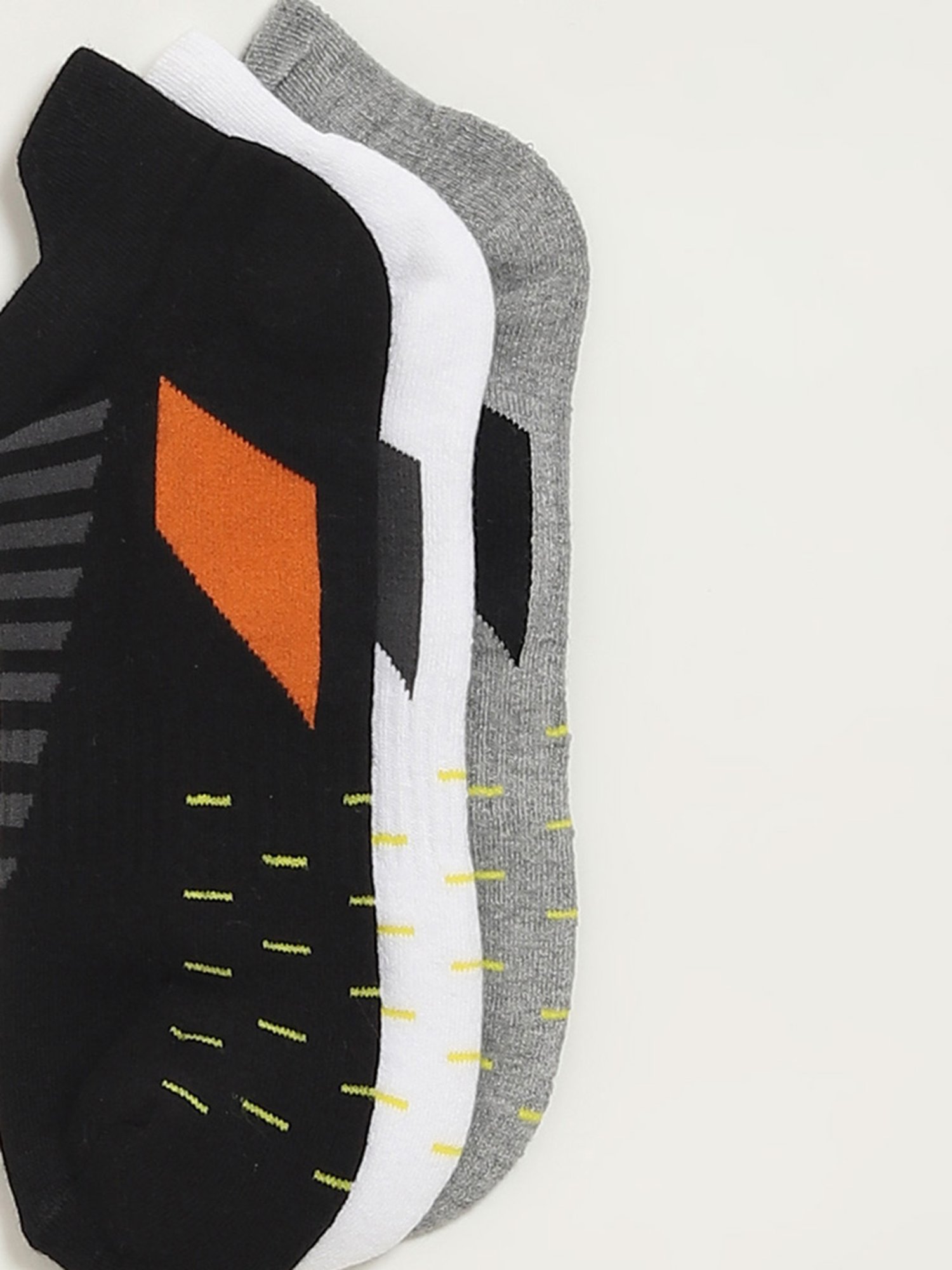 WES Lounge by Westside Multicolor Printed Trainer Socks - Pack of 3