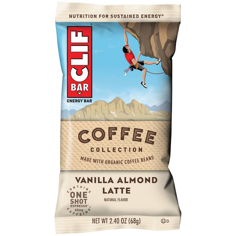 CLIF Bar Coffee Collection Vanilla Almond Latte 6ct