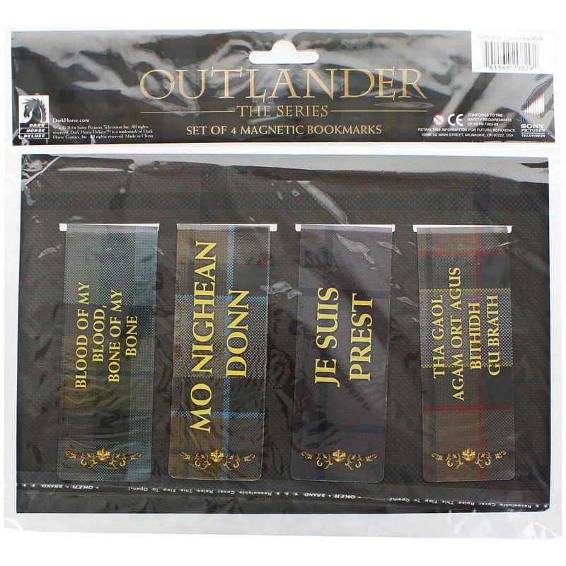 Dark Horse Comics Outlander Magnetic Bookmarks, Set of 4