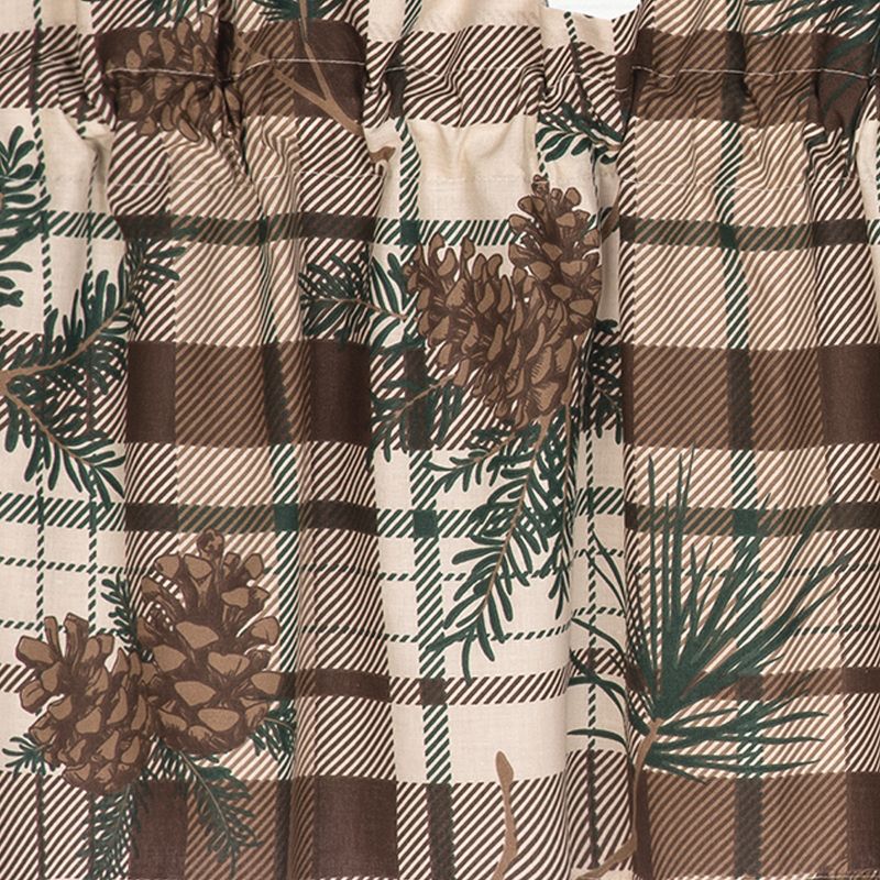 C&F Home Lookout Lodge Rustic Lodge Cotton Valance Window Treatment Set of 2