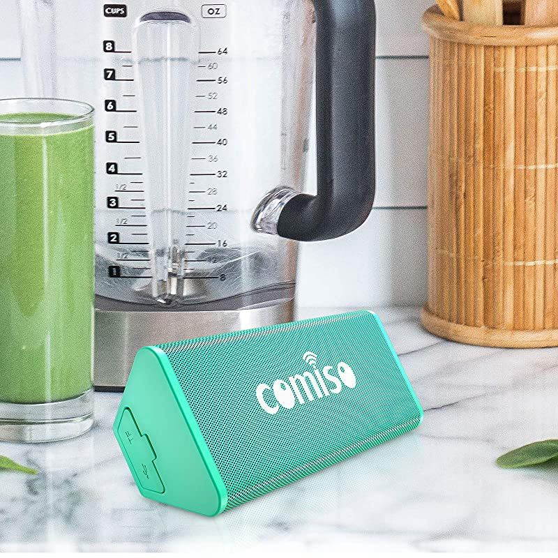 Bluetooth Speakers, IPX7 Waterproof Wireless Portable Speaker 10W Loud Crystal Clear Stereo Sound, 20 Hours Playtime Bluetooth 5.0 Built-in Mic for Call, Travel, Outdoor, Backyard