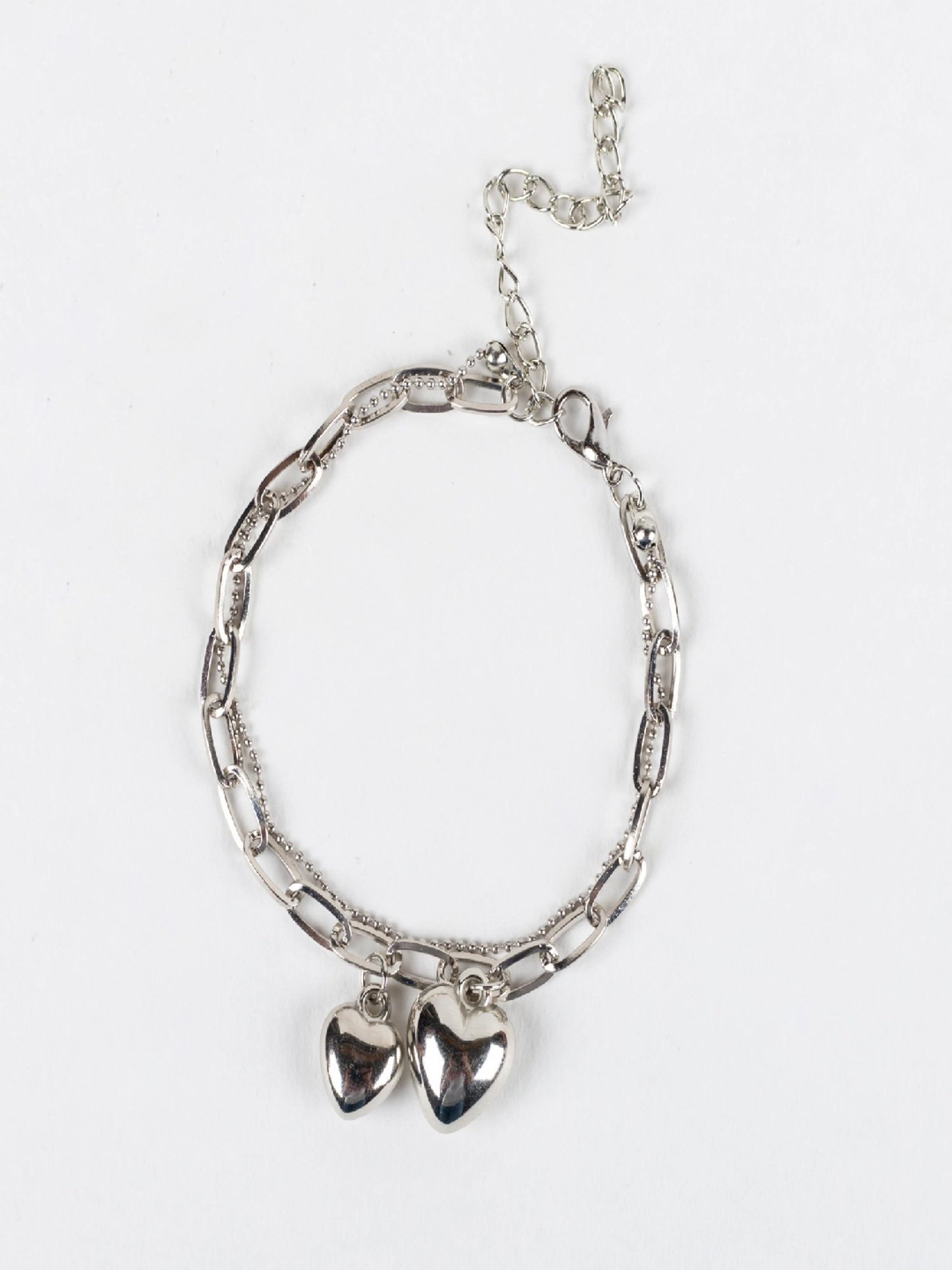 Jewelz Fashionable Charms Bracelet With Heart Shaped Hangings for Girls & Women