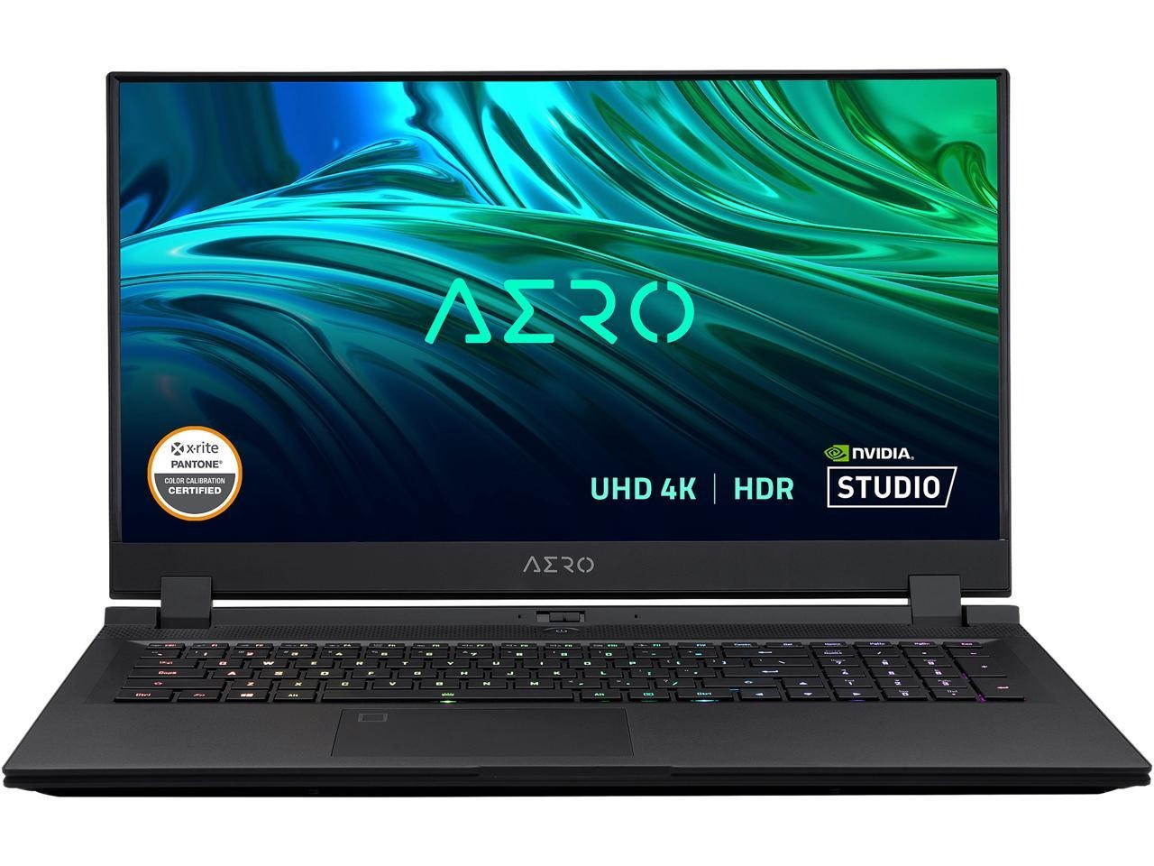 Gigabyte AERO 17 HDR Gaming & Entertainment Laptop (Intel i7-11800H 8-Core, 16GB RAM, 1TB SSD, 17.3" 4K UHD (3840x2160), NVIDIA RTX 3070 Max-Q, Wifi, Bluetooth, Webcam, 1xHDMI, Win 10 Pro)