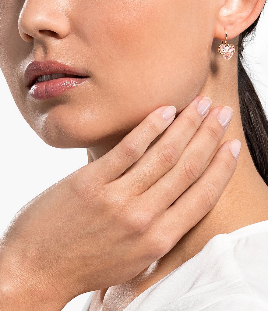 Swarovski Bella Heart Pierced Earrings