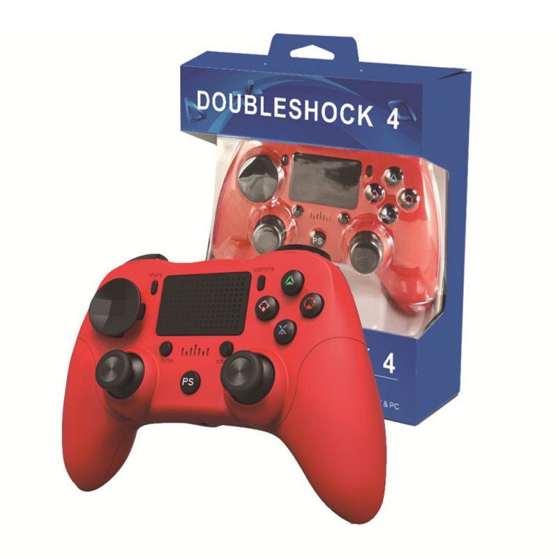 Dual Vibration Six Axis Integrated Bluetooth Wireless Game Controller With Gamepad Pressure Panel For PS4 / Android / PC