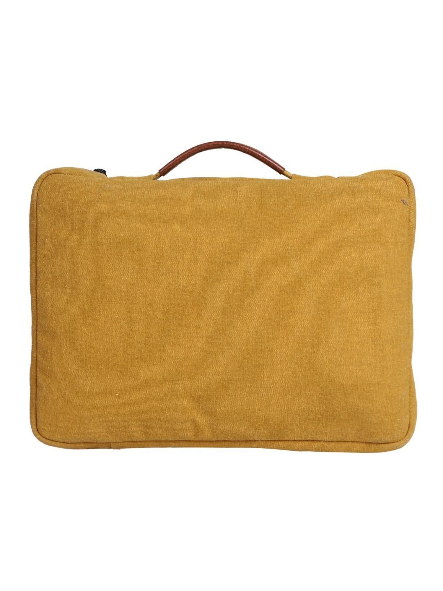 Mona B 4 Ltrs Mustard Small Laptop Sleeve