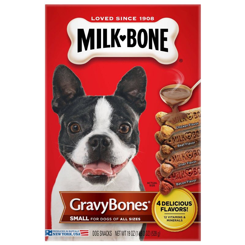 MilkBone Biscuits Gravy Bones Dog Treats - 19oz