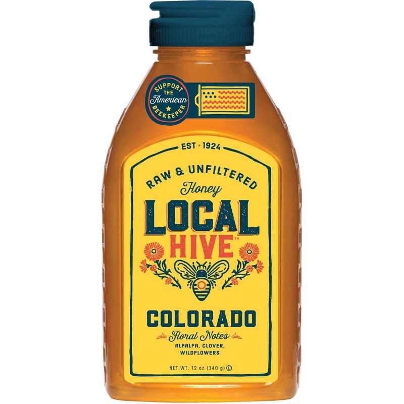 Local Hive Colorado Raw & Unfiltered Honey -12oz