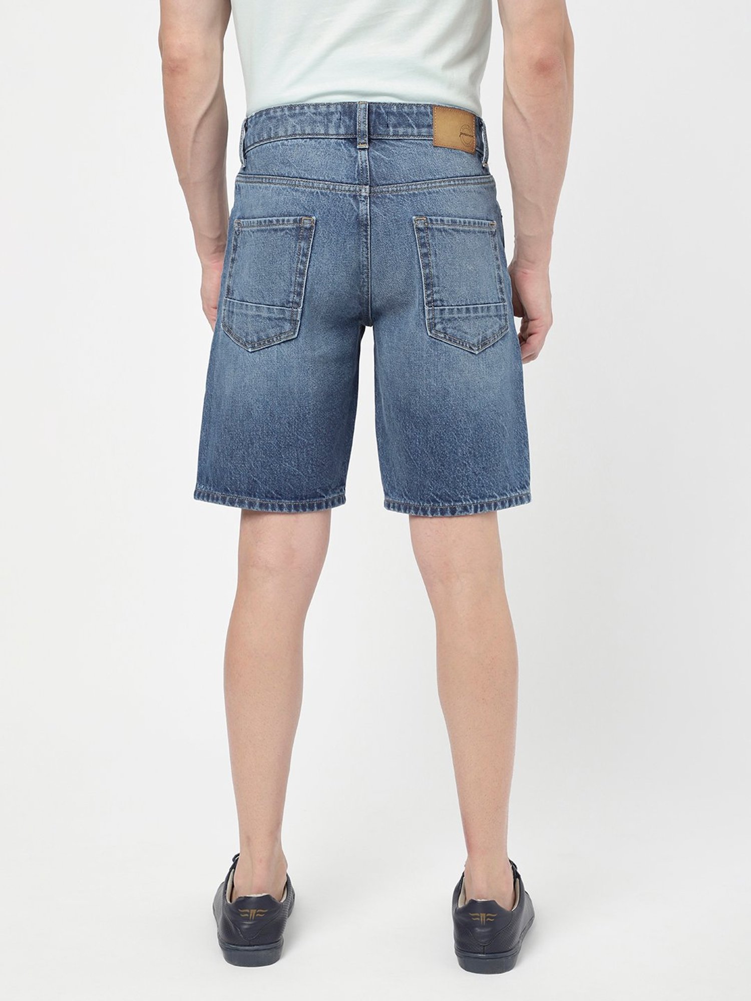 Passion Blue Regular Fit Denim Shorts