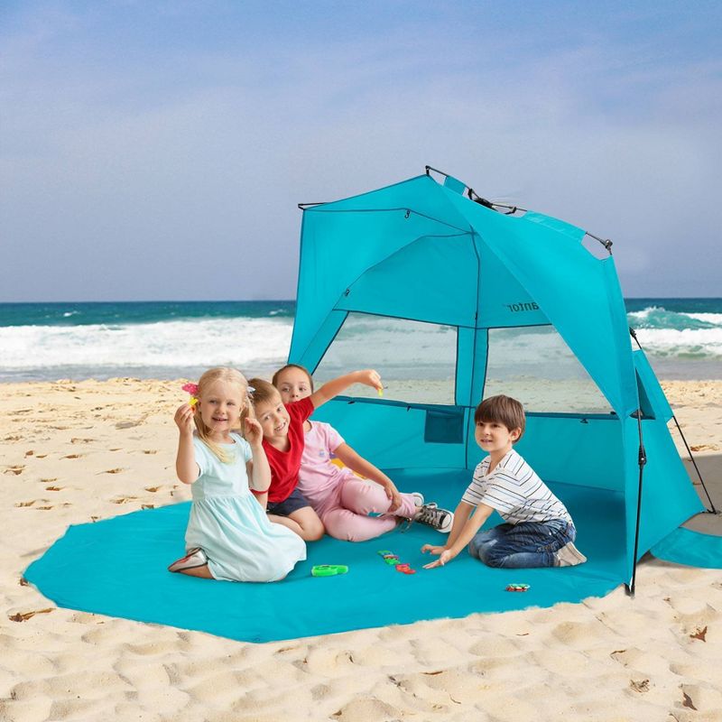 Outdoor Automatic Pop-Up Sun Shelter - Teal - Alvantor