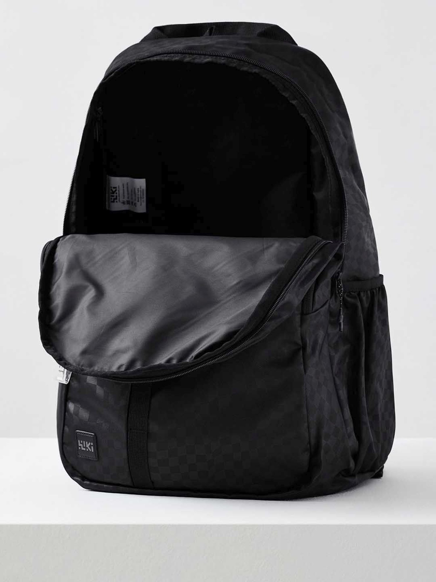 Wiki Back to School 1 Black Polyester Printed Backpack - 30 Ltrs