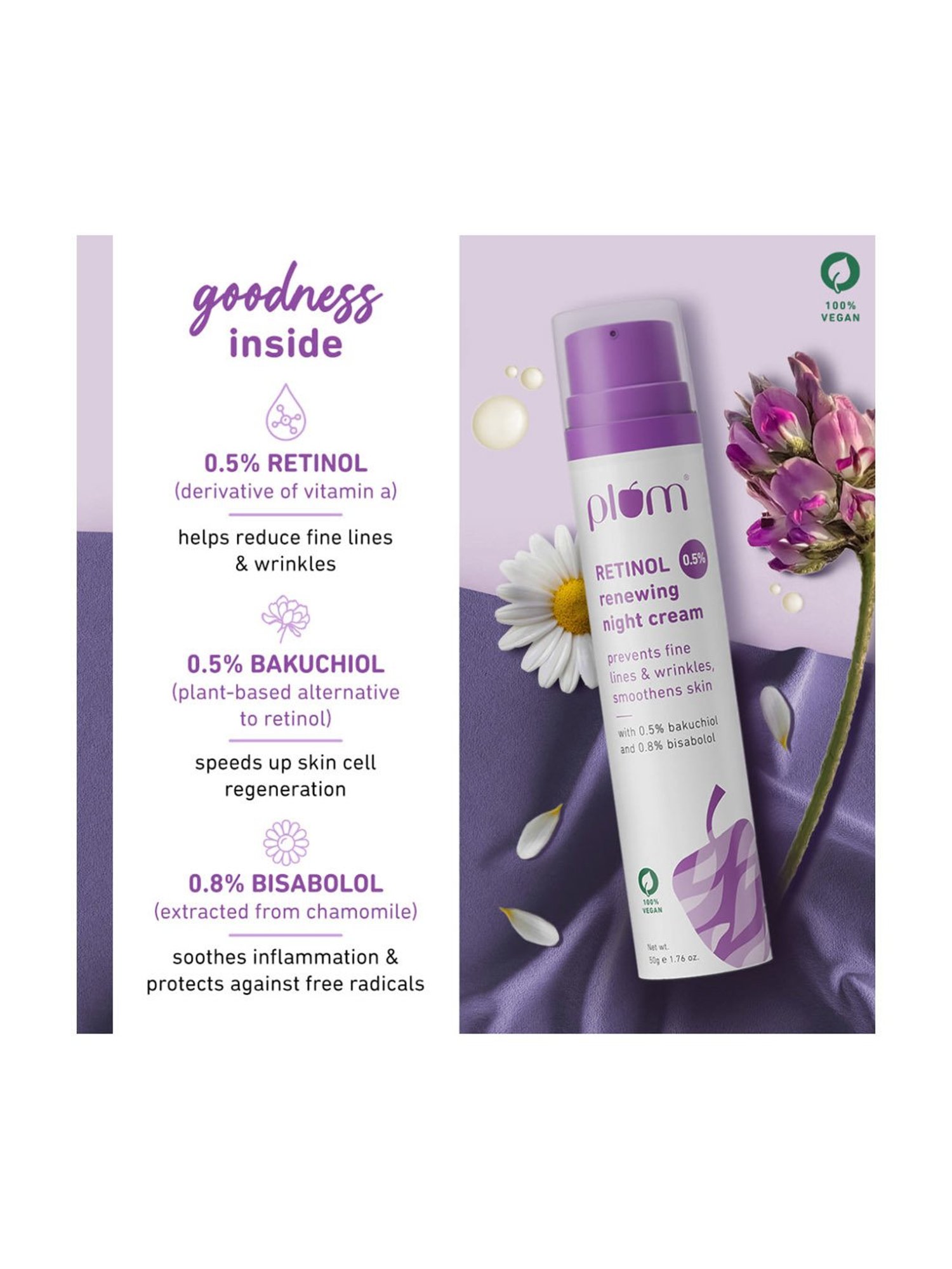 Biotique Wheatgerm Anti-Ageing Night Cream - 50 gm