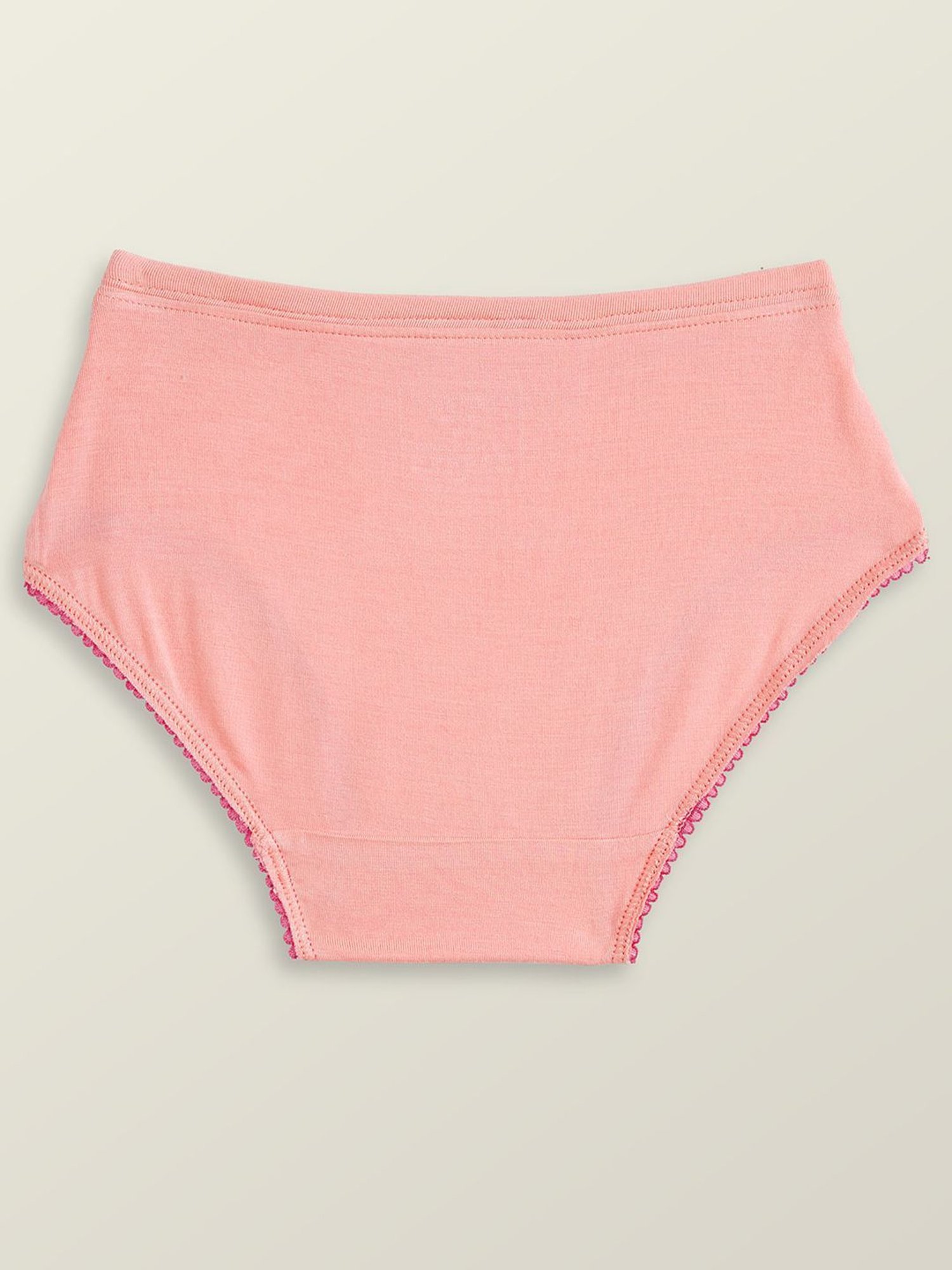 XY Life Kids Green & Peach Relaxed Fit Panties (Pack of 2)