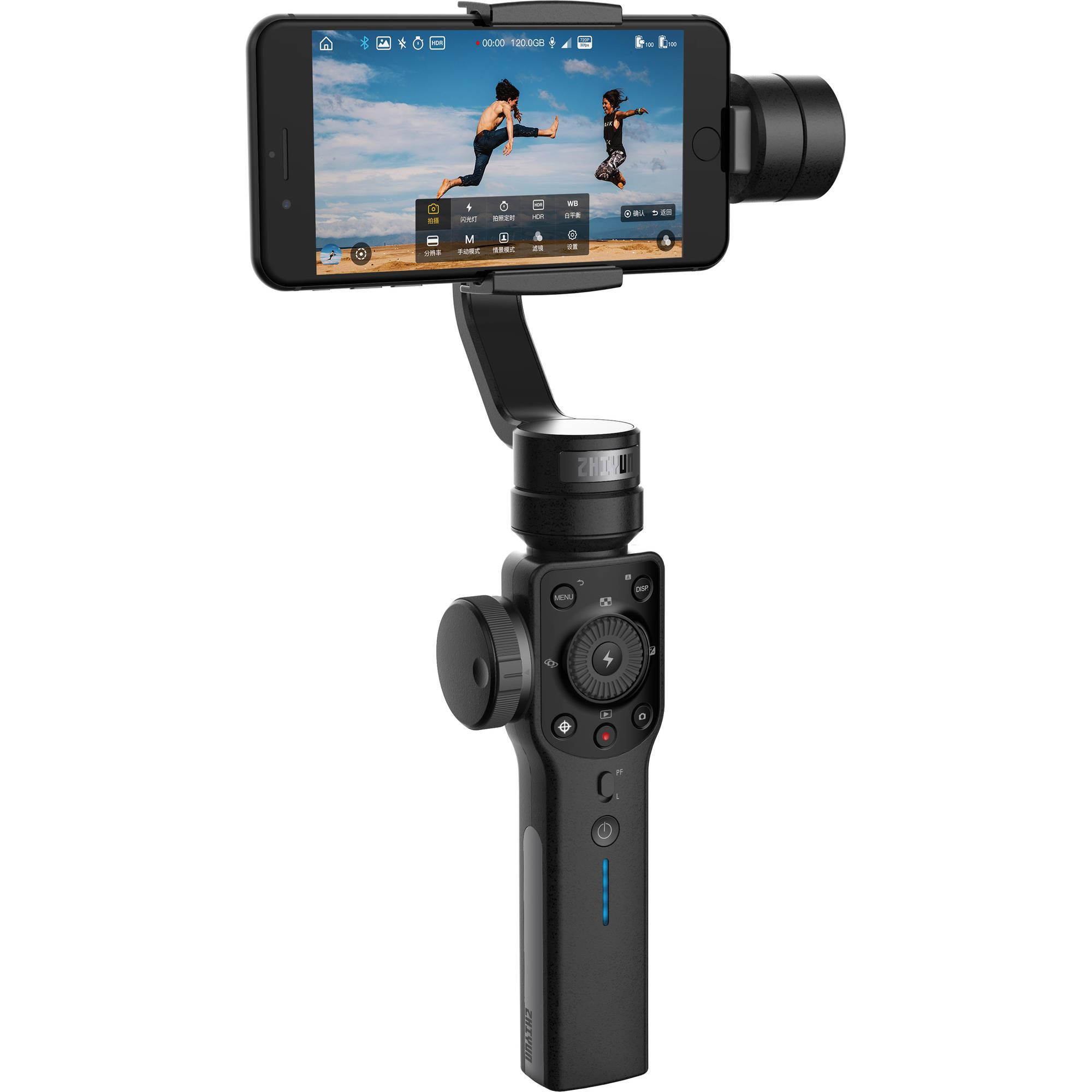 Zhiyun Smooth 4 3-Axis Handheld Gimbal Stabilizer for Smartphones, Black
