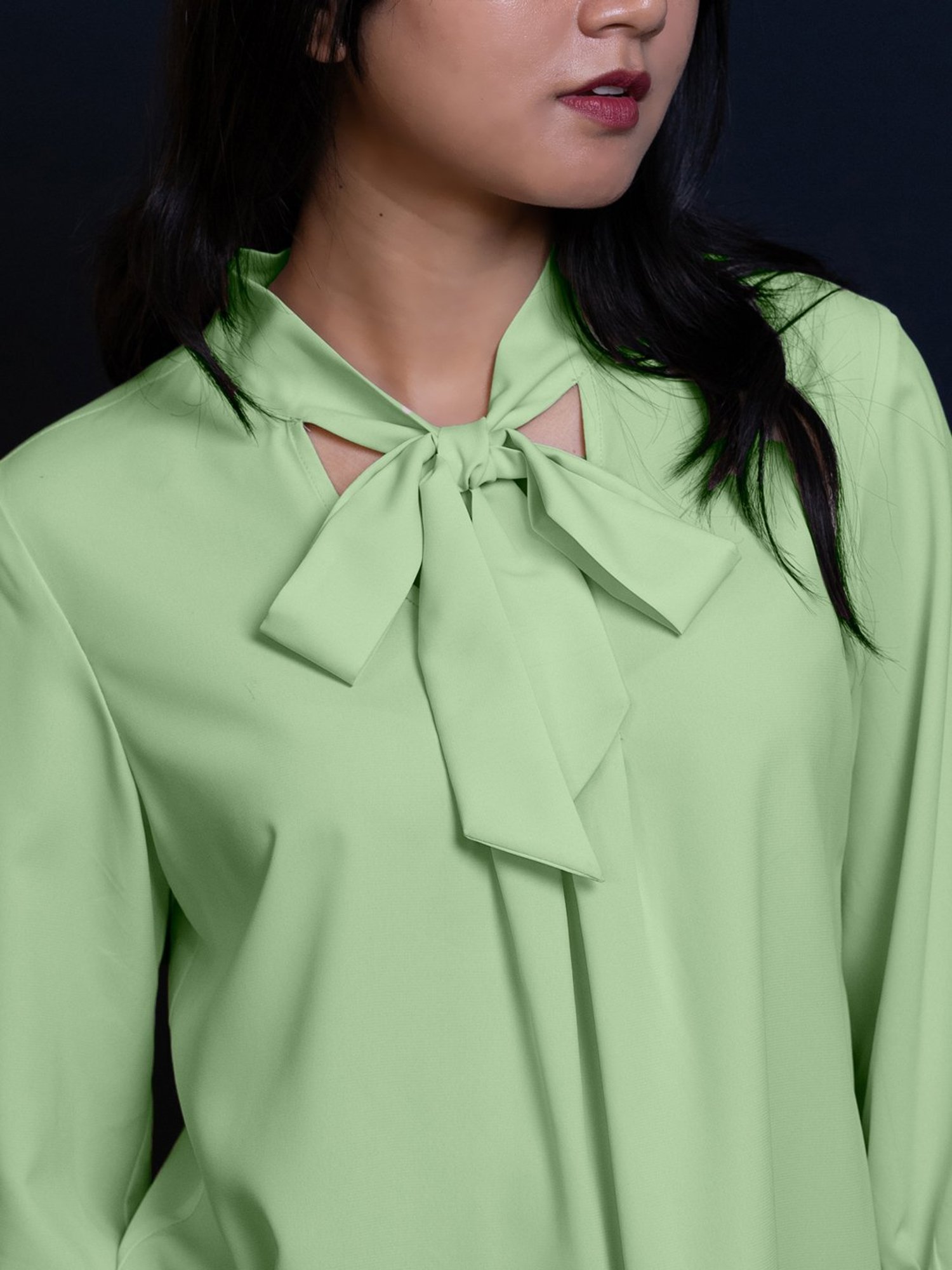 Zink London Mint Green Regular Fit Top