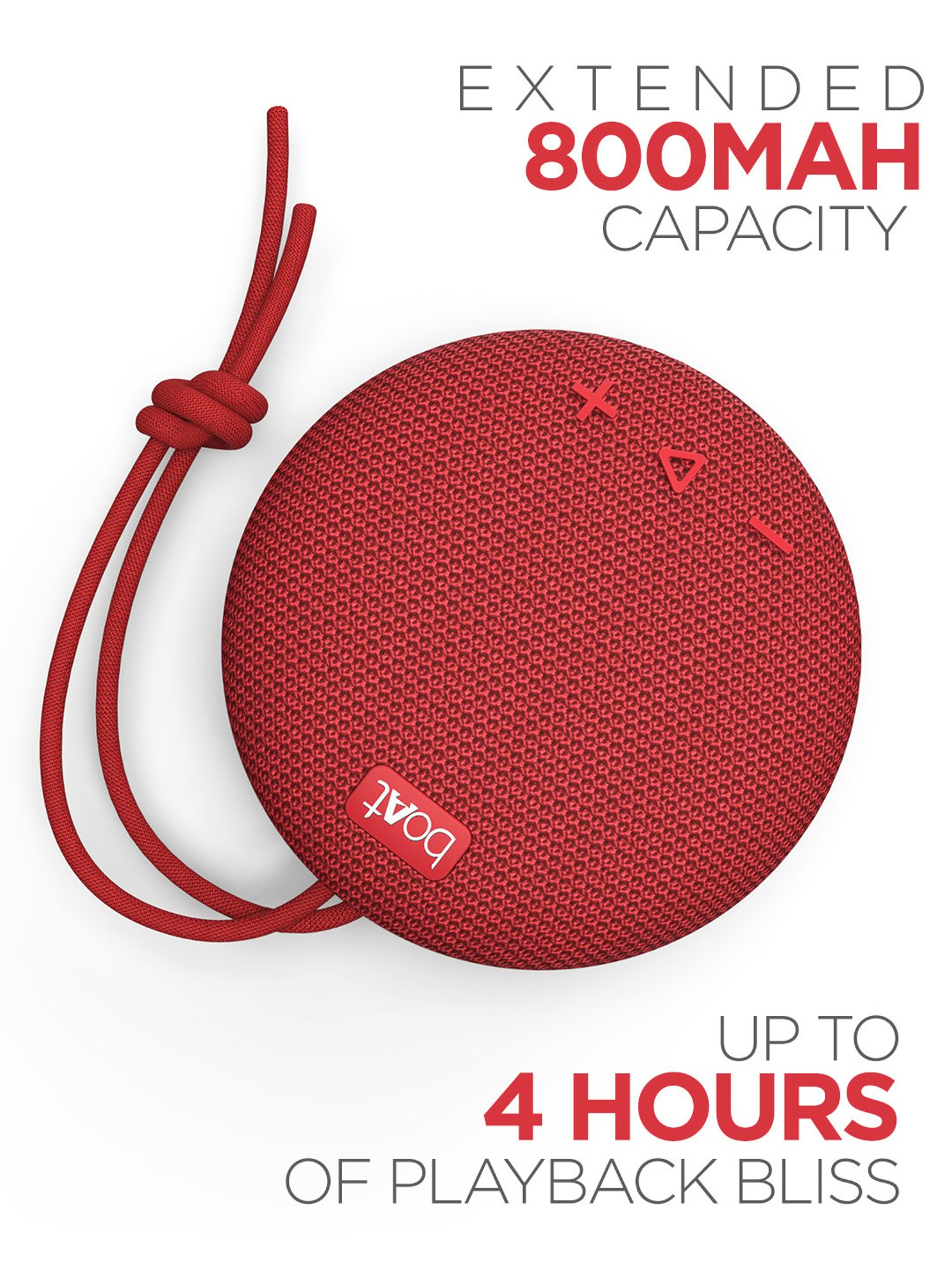 boAt Stone 190 5W Portable Wireless Speaker with IPX7 Water Resistance and Bluetooth V5.0 (Red)